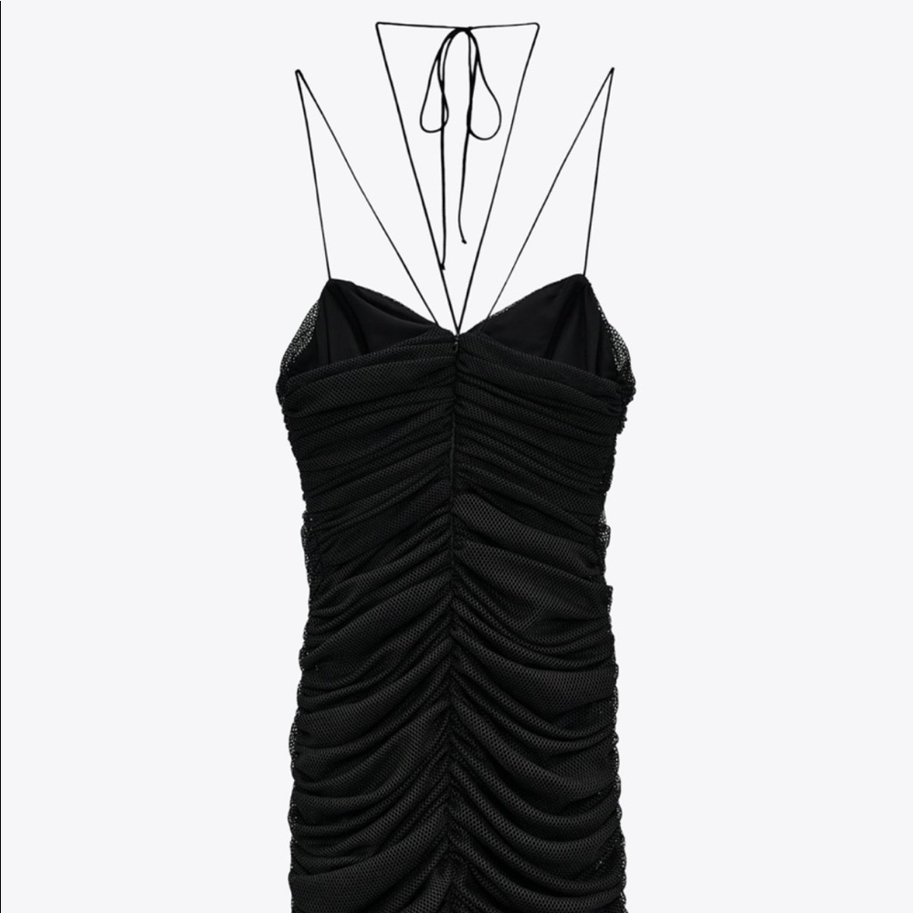 Zara draped tulle dress